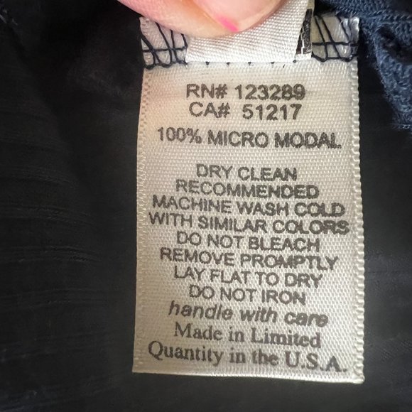 Lauren Moshi Beverly Hills Navy Blue American Flag Lips Sleeveless Tunic… - Picture 9 of 10